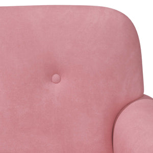 Love seat με κουμπιά Ροζ 120 x 66 x 78 εκ. Βελούδο - Pakobazaar