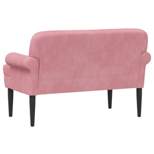 Love seat με κουμπιά Ροζ 120 x 66 x 78 εκ. Βελούδο - Pakobazaar