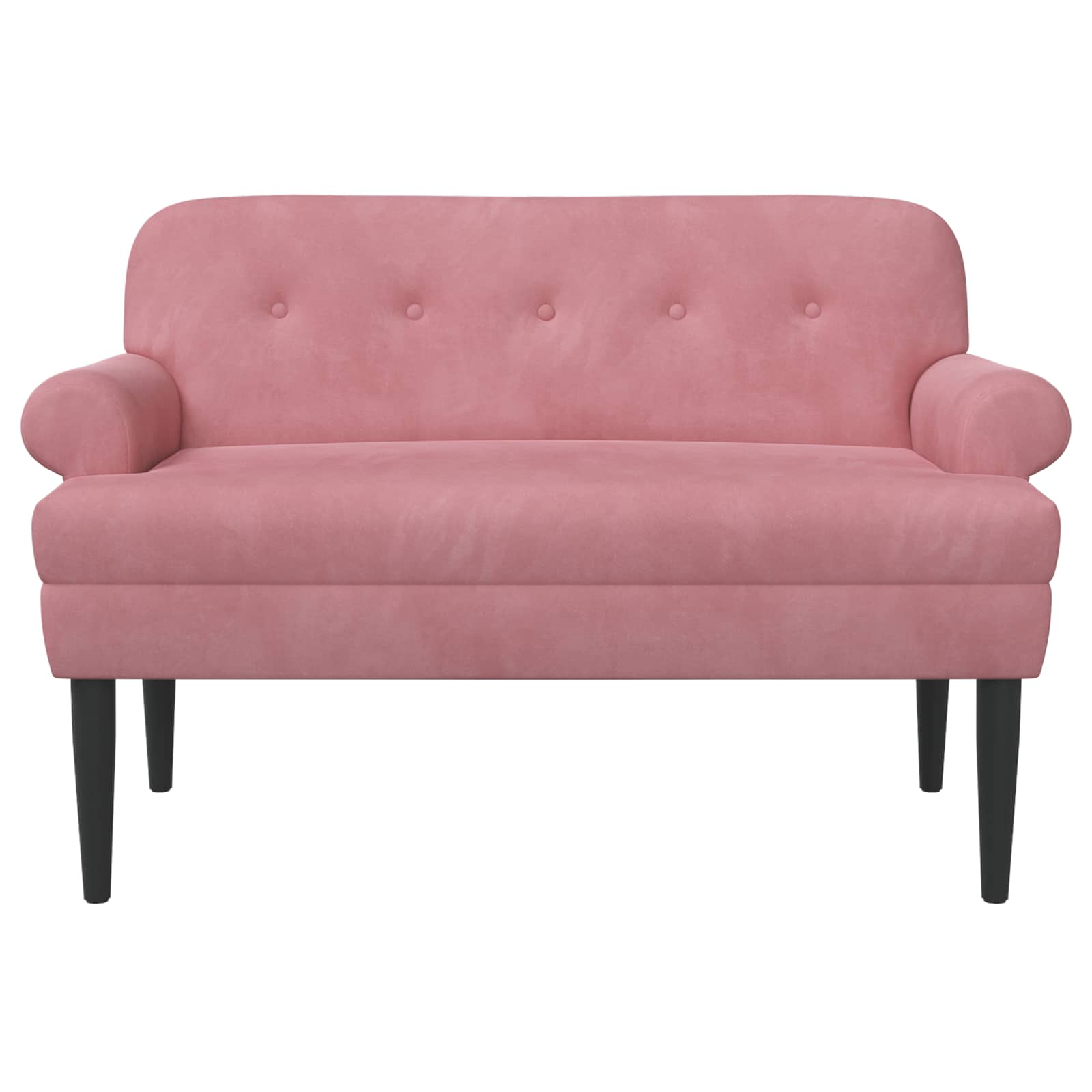 Love seat με κουμπιά Ροζ 120 x 66 x 78 εκ. Βελούδο - Pakobazaar