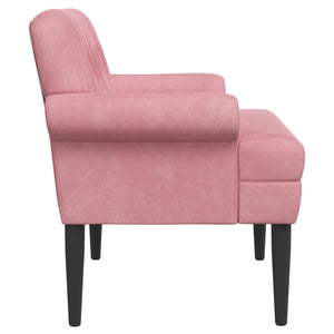 Love seat με κουμπιά Ροζ 120 x 66 x 78 εκ. Βελούδο - Pakobazaar