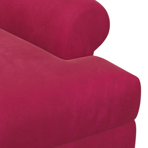 Love seat με κουμπιά Κόκκινο 120 x 66 x 78 εκ. Βελούδο - Pakobazaar
