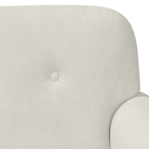 Love seat με κουμπιά Κρεμ 120 x 66 x 78 εκ. Βελούδο - Pakobazaar
