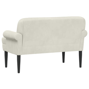 Love seat με κουμπιά Κρεμ 120 x 66 x 78 εκ. Βελούδο - Pakobazaar