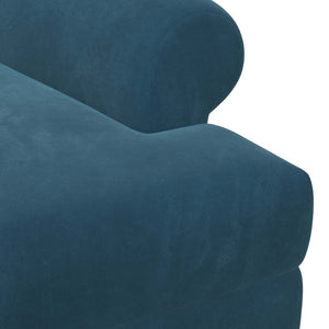 Love seat με κουμπιά Μπλε 120 x 66 x 78 εκ. Βελούδο - Pakobazaar
