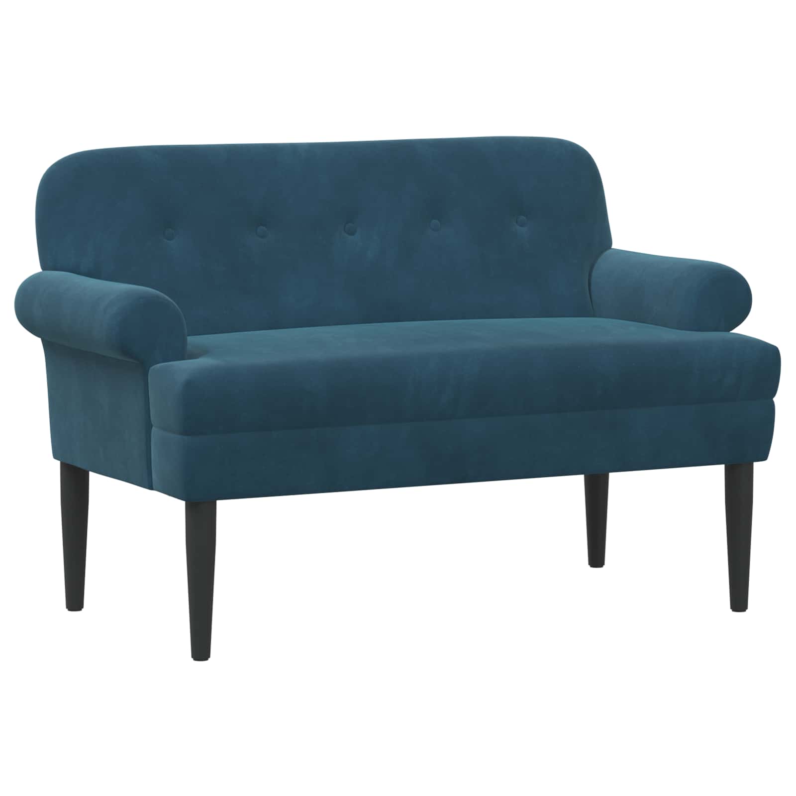 Love seat με κουμπιά Μπλε 120 x 66 x 78 εκ. Βελούδο - Pakobazaar