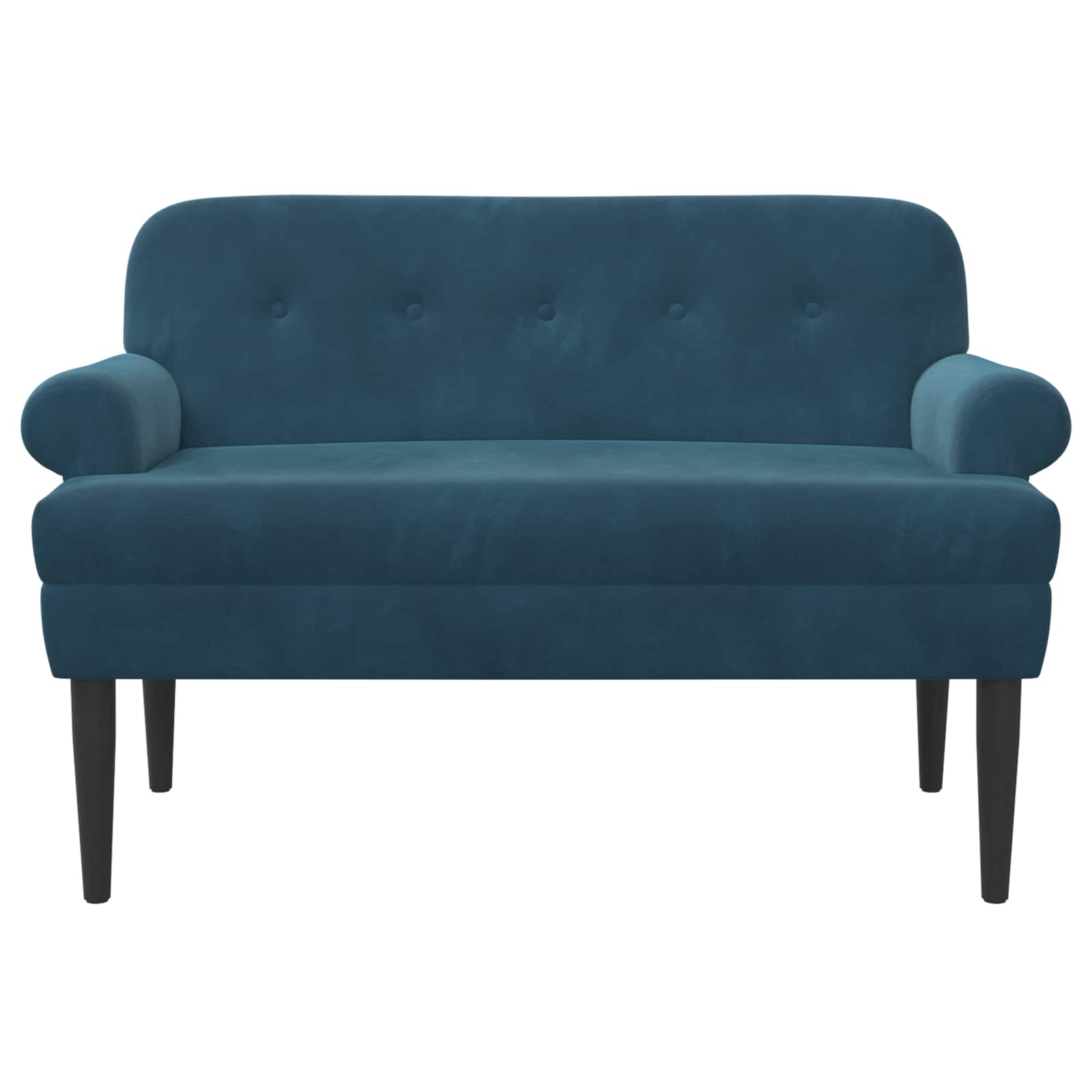 Love seat με κουμπιά Μπλε 120 x 66 x 78 εκ. Βελούδο - Pakobazaar