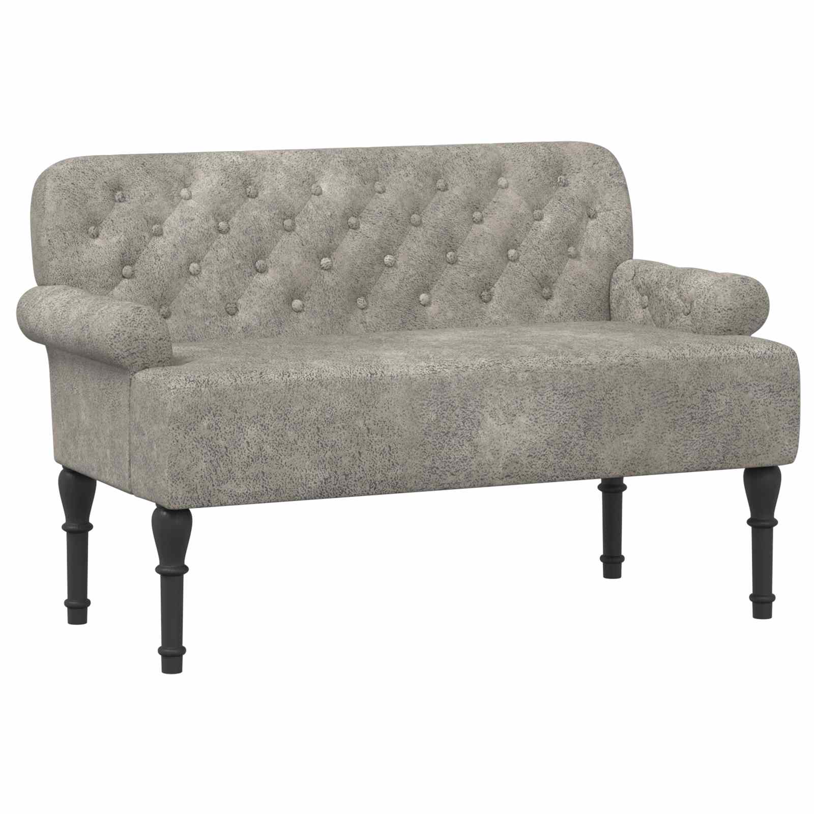 Love seat με κουμπιά Ανοιχτό γκρι 120 x 65 x 78 εκ - Pakobazaar
