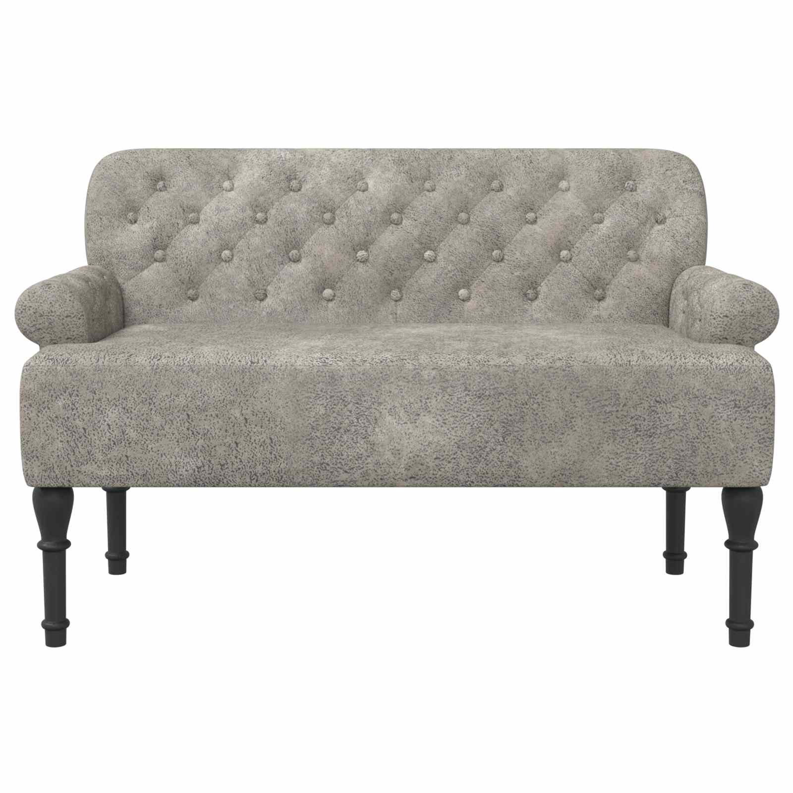 Love seat με κουμπιά Ανοιχτό γκρι 120 x 65 x 78 εκ - Pakobazaar