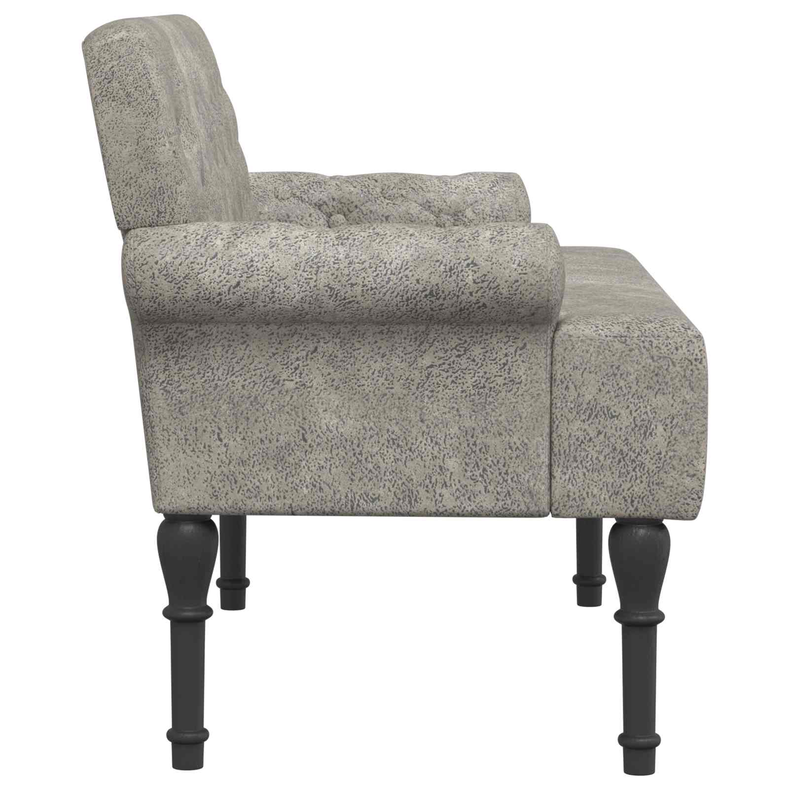 Love seat με κουμπιά Ανοιχτό γκρι 120 x 65 x 78 εκ - Pakobazaar