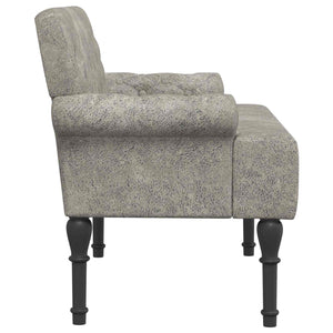 Love seat με κουμπιά Ανοιχτό γκρι 120 x 65 x 78 εκ - Pakobazaar