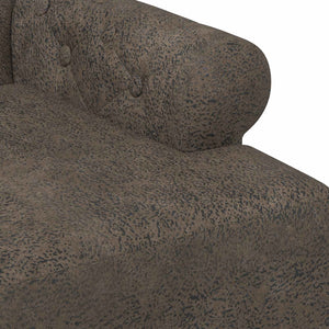 Love seat με κουμπιά Σκούρο Γκρι 120 x 65 x 78 εκ - Pakobazaar