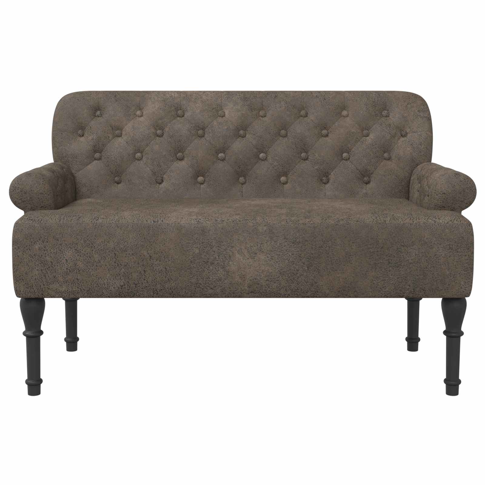 Love seat με κουμπιά Σκούρο Γκρι 120 x 65 x 78 εκ - Pakobazaar