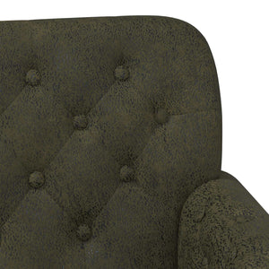 Love seat με κουμπιά Στρατιωτικό Πράσινο 120 x 65 x 78 εκ - Pakobazaar