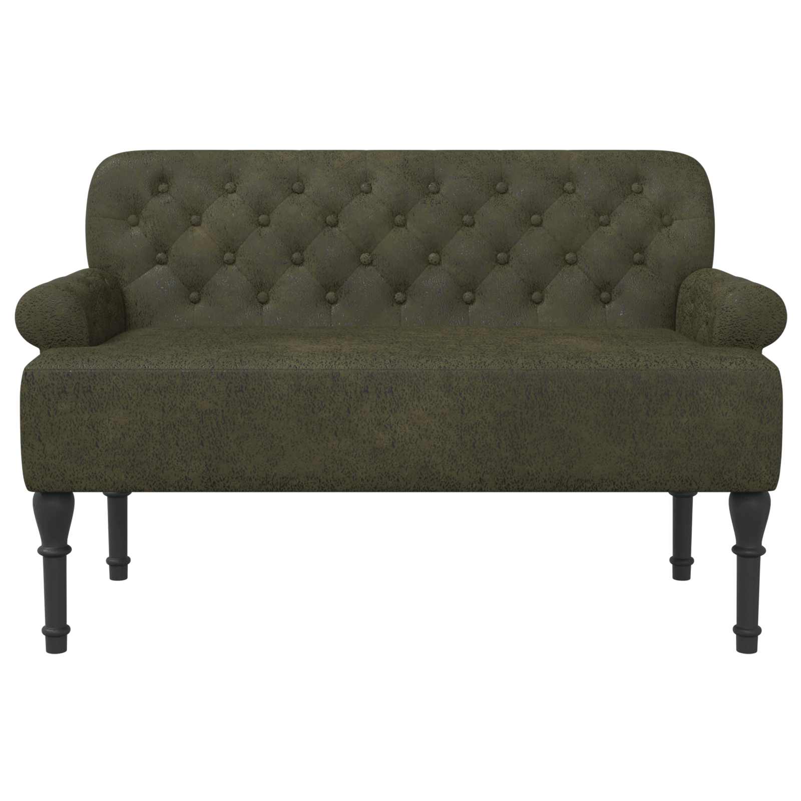 Love seat με κουμπιά Στρατιωτικό Πράσινο 120 x 65 x 78 εκ - Pakobazaar