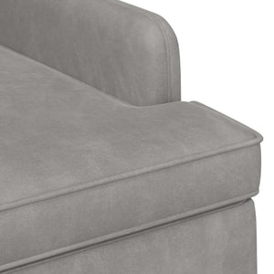 Love seat με κουμπιά Ανοιχτό γκρι 111 x 65 x 79 εκ Βελούδο - Pakobazaar
