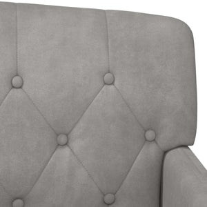Love seat με κουμπιά Ανοιχτό γκρι 111 x 65 x 79 εκ Βελούδο - Pakobazaar