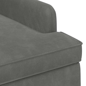 Love seat με κουμπιά Σκούρο Γκρι 111 x 65 x 79 εκ Βελούδο - Pakobazaar