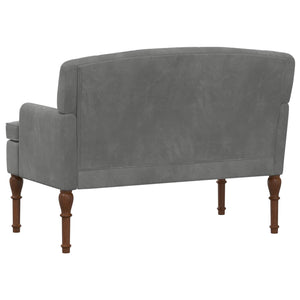 Love seat με κουμπιά Σκούρο Γκρι 111 x 65 x 79 εκ Βελούδο - Pakobazaar