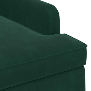 Love seat με κουμπιά Σκούρο Πράσινο 111 x 65 x 79 εκ Βελούδο - Pakobazaar