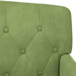 Love seat με κουμπιά Ανοιχτό Πράσινο 111 x 65 x 79 εκ Βελούδο - Pakobazaar