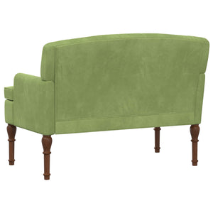 Love seat με κουμπιά Ανοιχτό Πράσινο 111 x 65 x 79 εκ Βελούδο - Pakobazaar