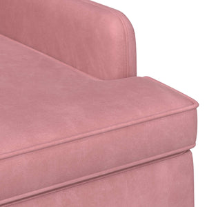Love seat με κουμπιά Ροζ 111 x 65 x 79 εκ Βελούδο - Pakobazaar