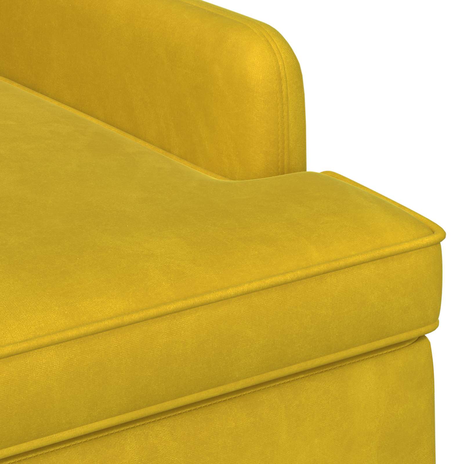 Love seat με κουμπιά Απαλό Κίτρινο 111 x 65 x 79 εκ Βελούδο - Pakobazaar