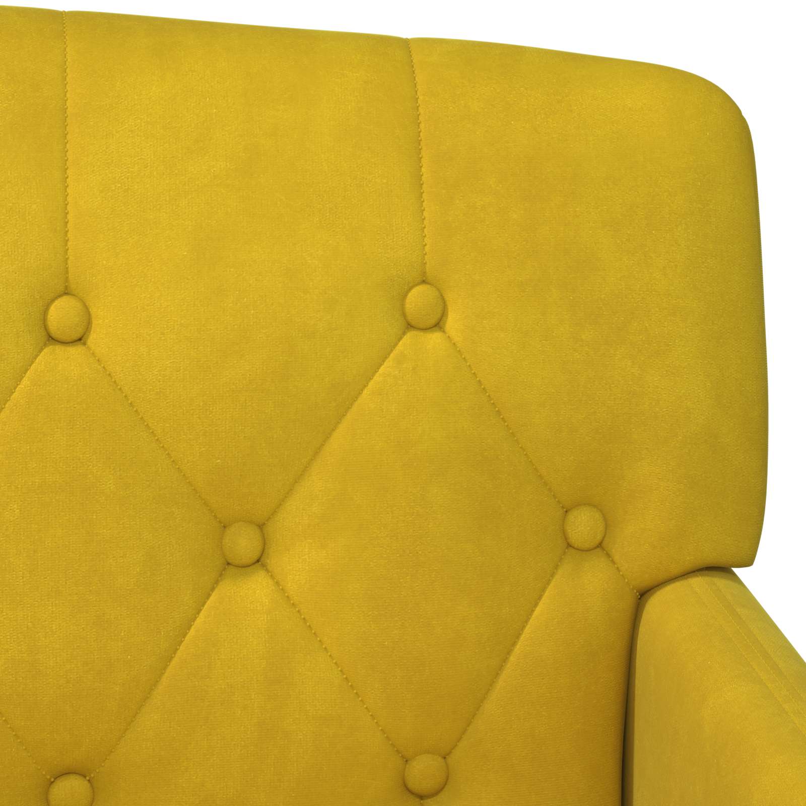 Love seat με κουμπιά Απαλό Κίτρινο 111 x 65 x 79 εκ Βελούδο - Pakobazaar