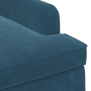 Love seat με κουμπιά Μπλε 111 x 65 x 79 εκ Βελούδο - Pakobazaar