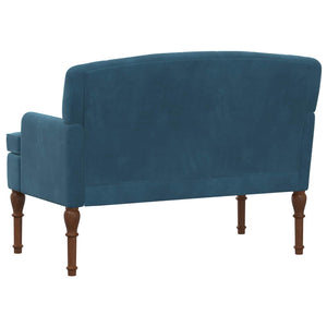 Love seat με κουμπιά Μπλε 111 x 65 x 79 εκ Βελούδο - Pakobazaar