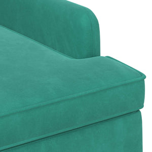 Love seat με κουμπιά Τιρκουάζ 111 x 65 x 79 εκ Βελούδο - Pakobazaar