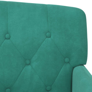 Love seat με κουμπιά Τιρκουάζ 111 x 65 x 79 εκ Βελούδο - Pakobazaar