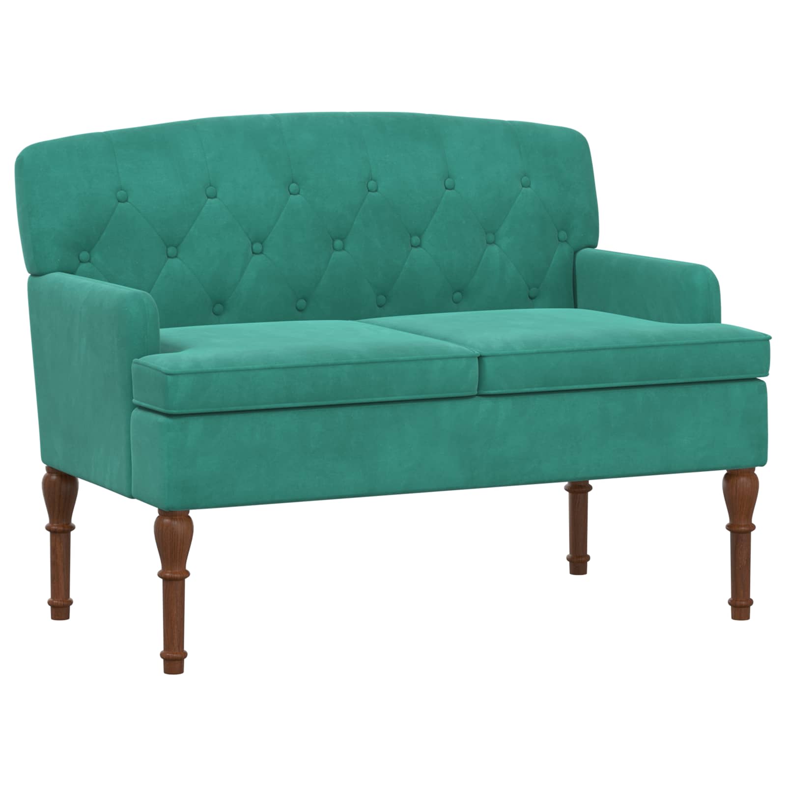 Love seat με κουμπιά Τιρκουάζ 111 x 65 x 79 εκ Βελούδο - Pakobazaar