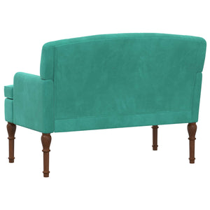 Love seat με κουμπιά Τιρκουάζ 111 x 65 x 79 εκ Βελούδο - Pakobazaar