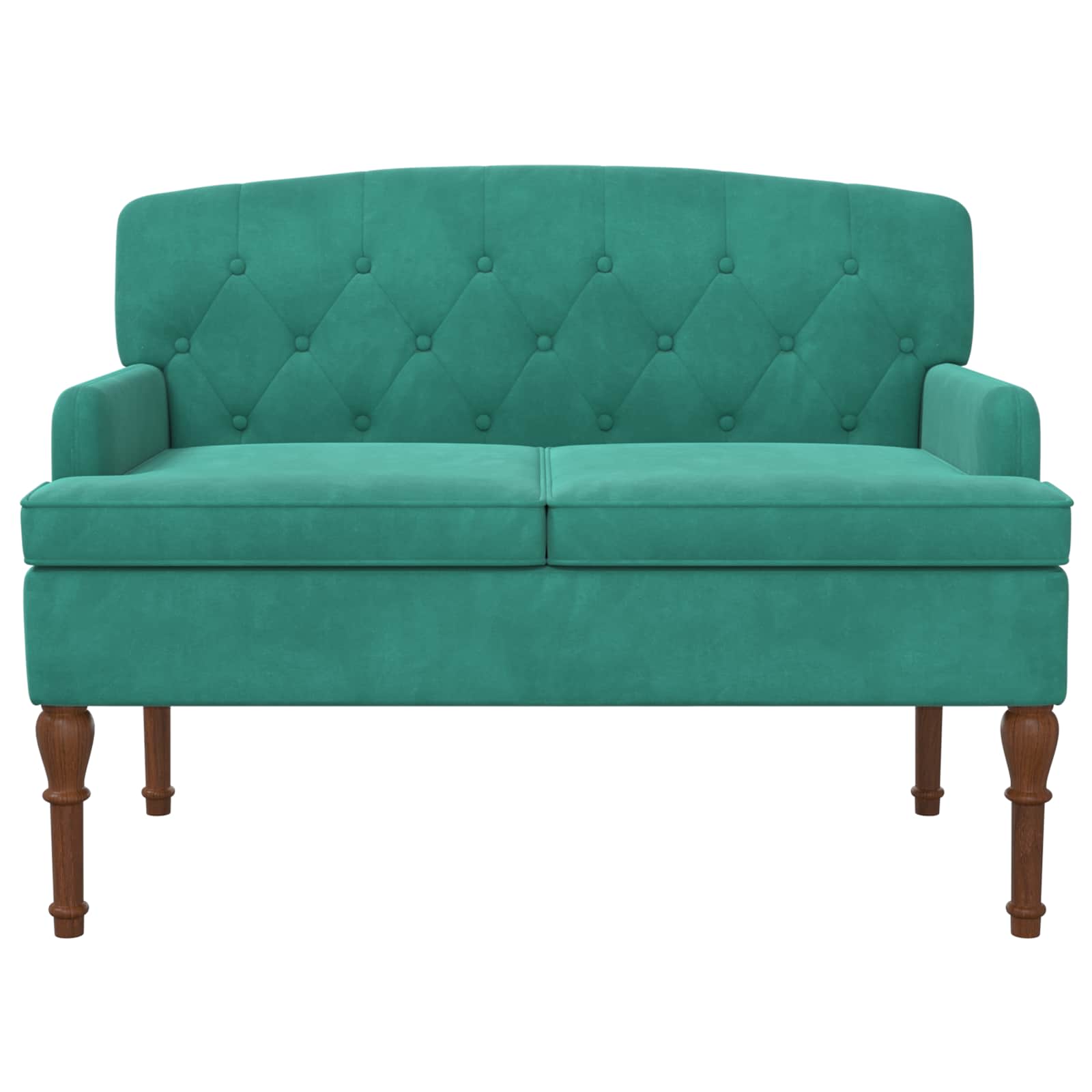 Love seat με κουμπιά Τιρκουάζ 111 x 65 x 79 εκ Βελούδο - Pakobazaar