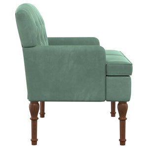 Love seat με κουμπιά Θαλασσί 111 x 65 x 79 εκ Βελούδο - Pakobazaar