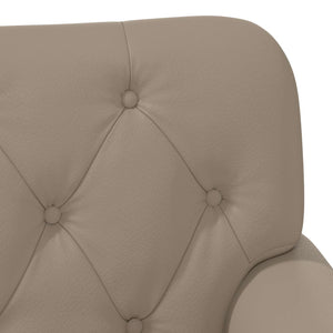 Love seat με κουμπιά Καπουτσίνο 120 x 65 x 77 εκ Τεχνητό Δέρμα - Pakobazaar