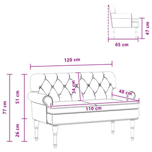 Love seat με κουμπιά Λευκό 120 x 65 x 77 εκ Τεχνητό Δέρμα - Pakobazaar