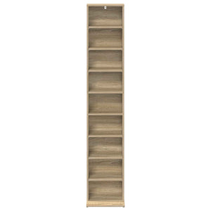 Ντουλάπα CD Sonoma Δρυς 33 x 23,5 x 175 εκ. Επεξεργασμένο Ξύλο