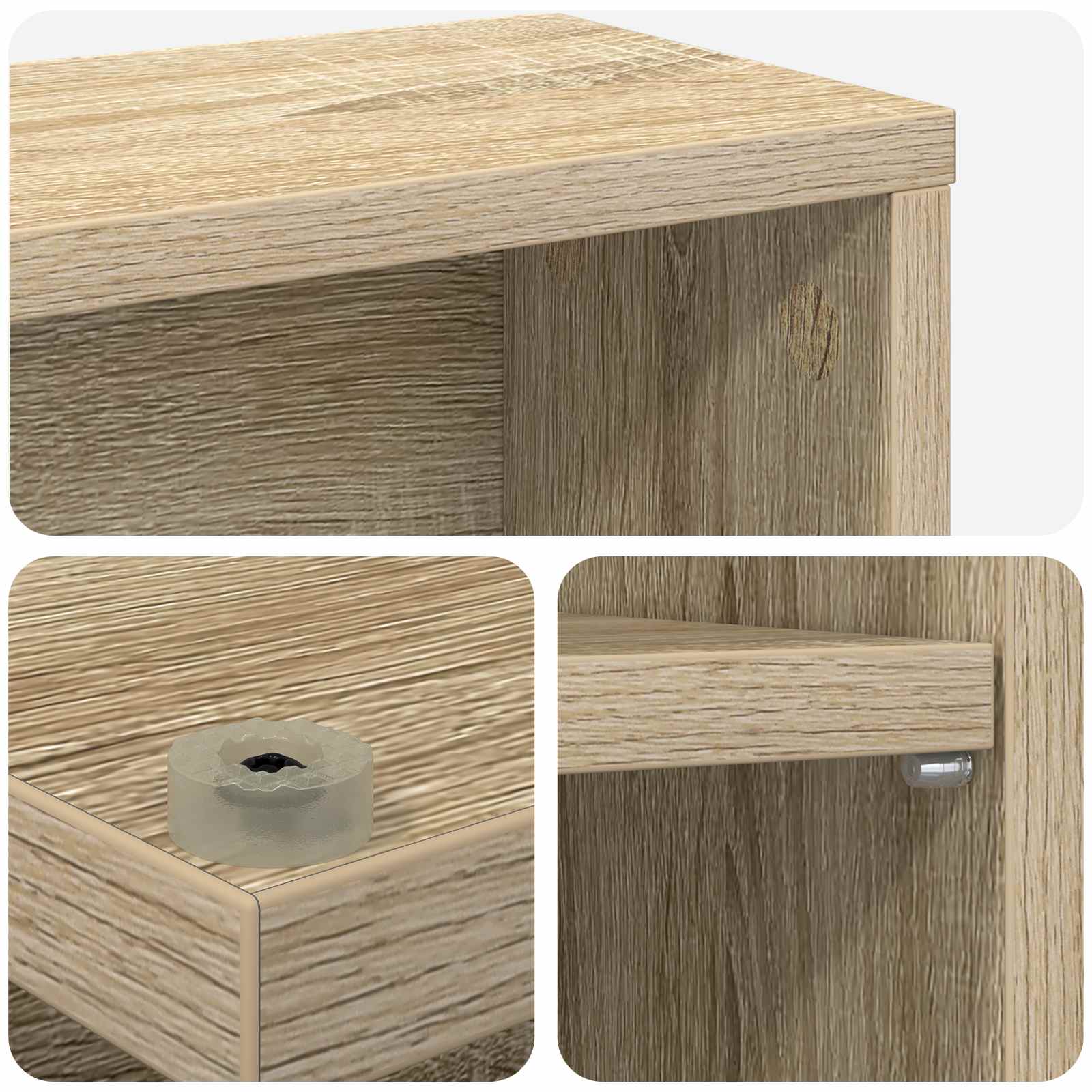 Ντουλάπα CD 2 τμχ. Sonoma Δρυς 33 x 23,5 x 175 εκ. - Pakobazaar