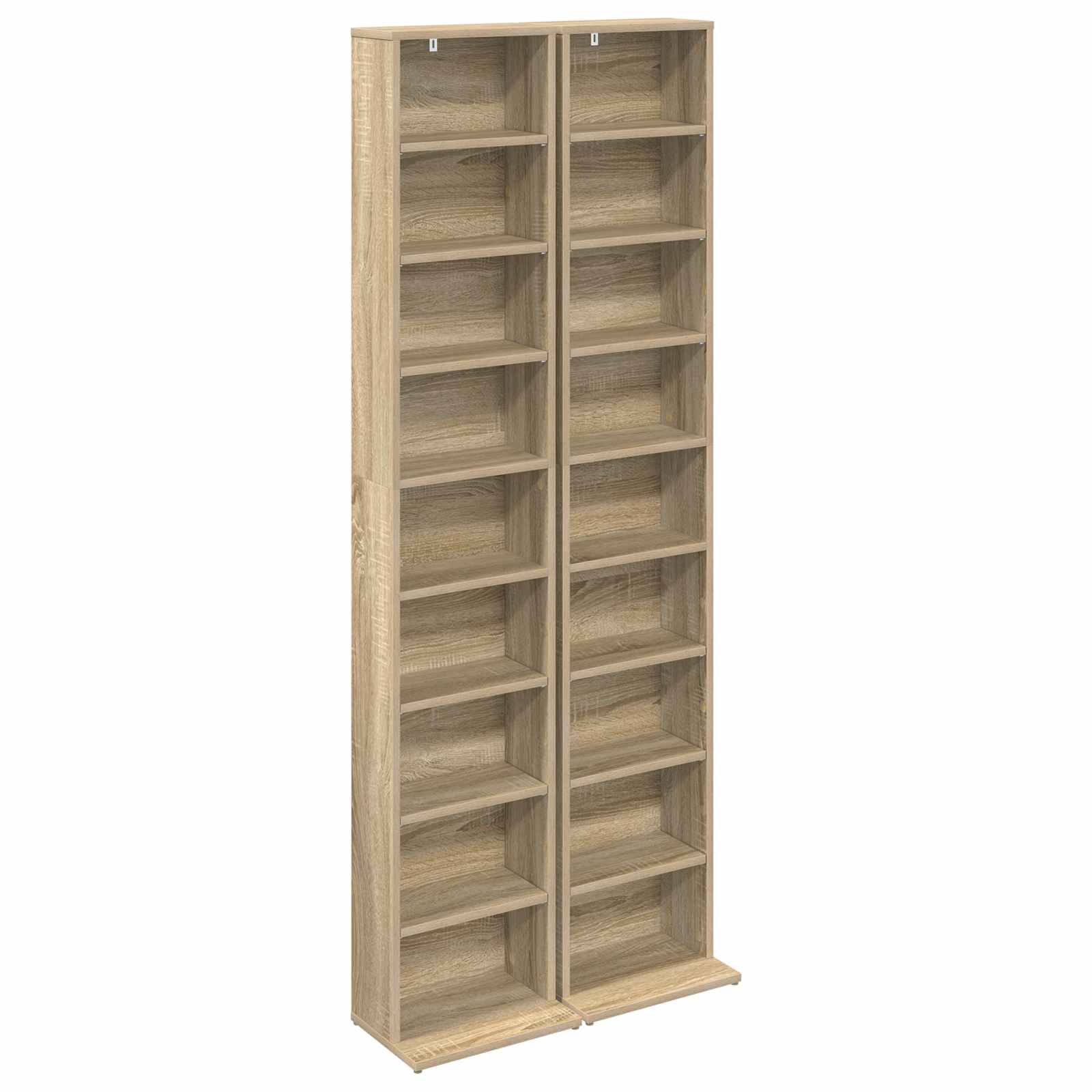Ντουλάπα CD 2 τμχ. Sonoma Δρυς 33 x 23,5 x 175 εκ. - Pakobazaar