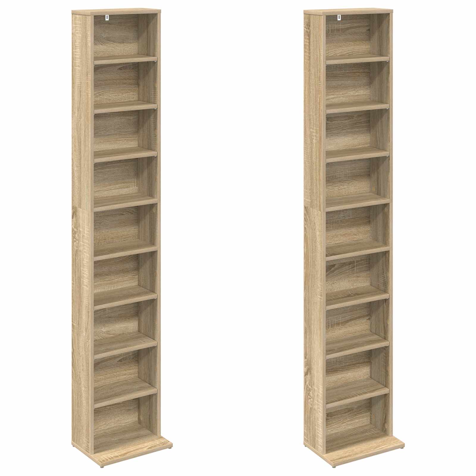 Ντουλάπα CD 2 τμχ. Sonoma Δρυς 33 x 23,5 x 175 εκ. - Pakobazaar