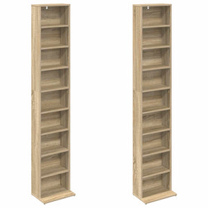 Ντουλάπα CD 2 τμχ. Sonoma Δρυς 33 x 23,5 x 175 εκ. - Pakobazaar