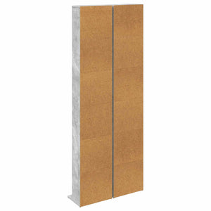 Ντουλάπα CD 2 τμχ. Γκρι Σκυροδέματος 33 x 23,5 x 175 εκ.