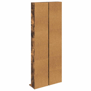 Ντουλάπα CD 2 τμχ. Καπνισμένο Ξύλο Δρυός 33 x 23,5 x 175 εκ.