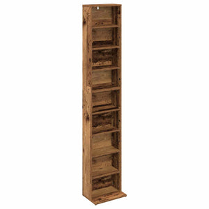 Ντουλάπα CD 2 τμχ. Παλαιωμένο ξύλο 33 x 23,5 x 175 εκ. - Pakobazaar