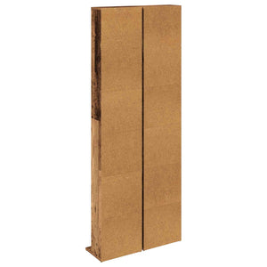 Ντουλάπα CD 2 τμχ. Παλαιωμένο ξύλο 33 x 23,5 x 175 εκ. - Pakobazaar