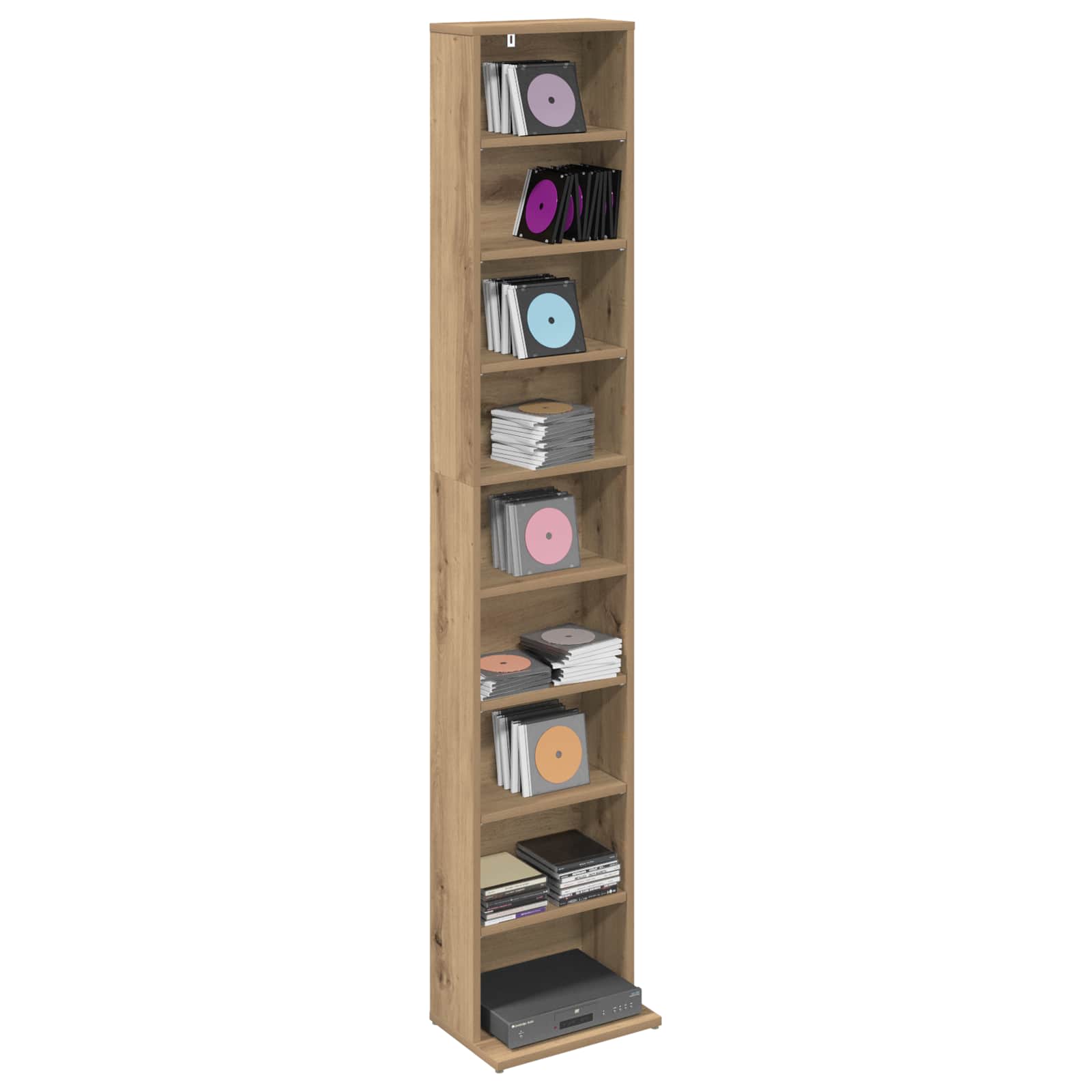 Ντουλάπα CD Artisan Δρυς 33 x 23,5 x 175 εκ. Επεξεργασμένο Ξύλο - Pakobazaar