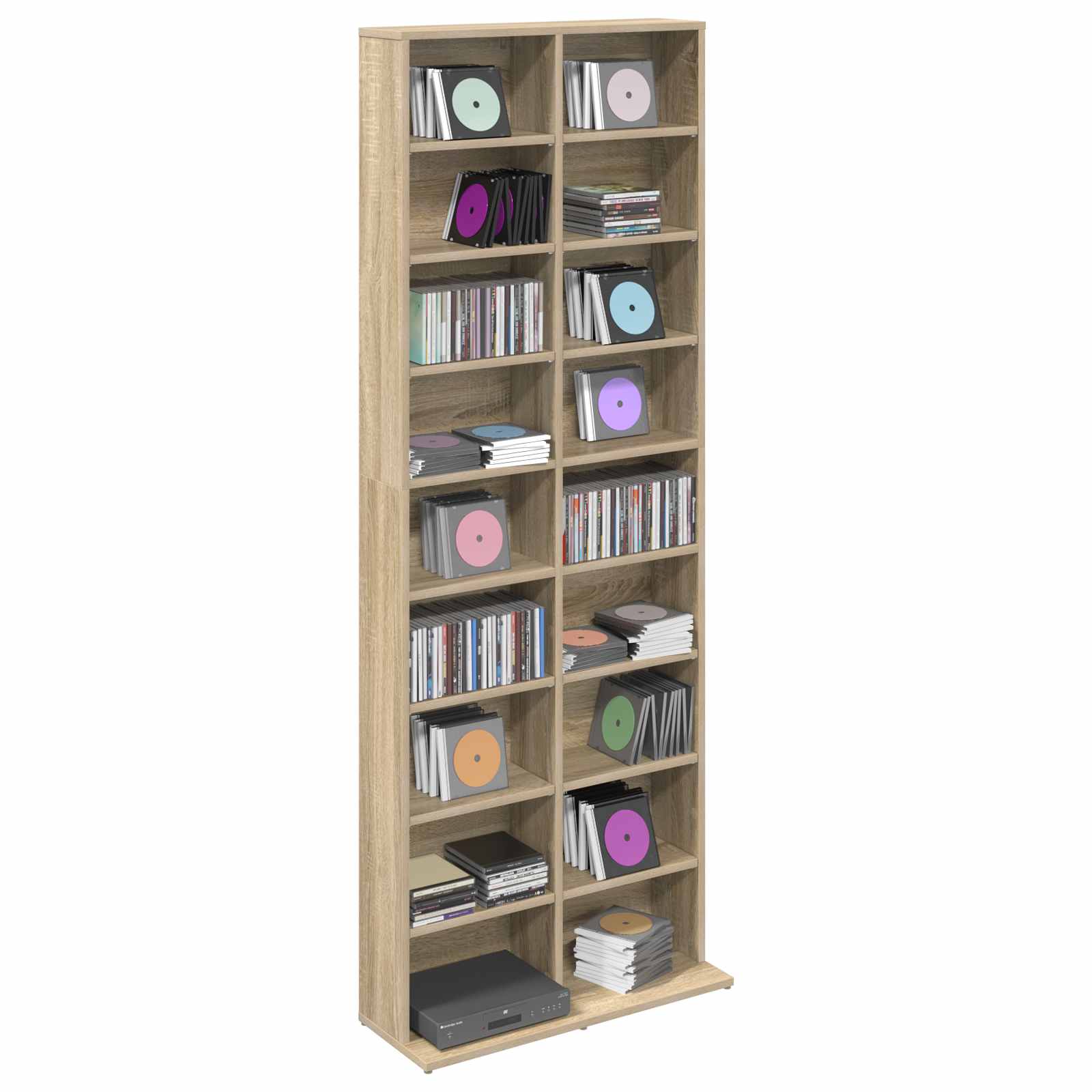 Ντουλάπα CD Sonoma Δρυς 65 x 23,5 x 175 εκ. Επεξεργασμένο Ξύλο