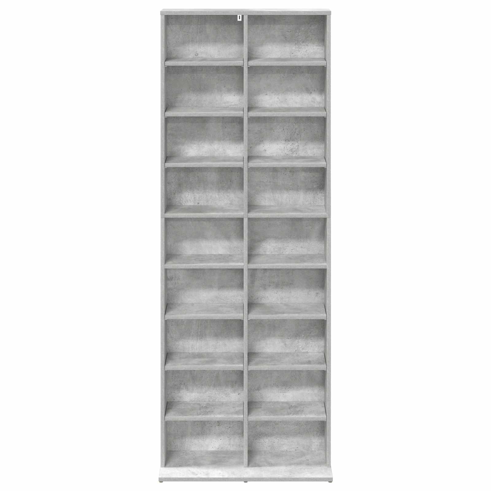 Ντουλάπα CD Γκρι Σκυροδέματος 65 x 23,5 x 175 εκ.